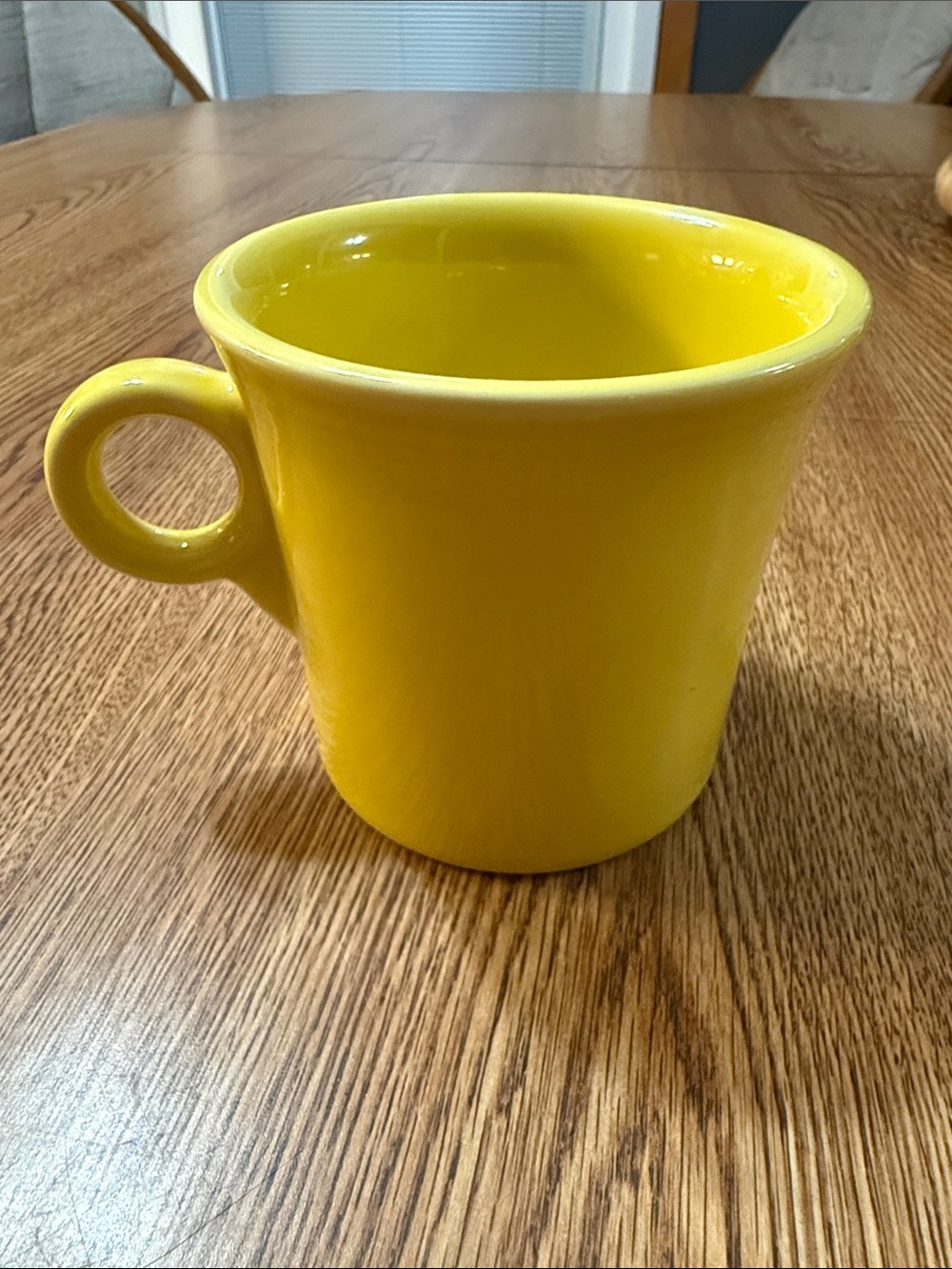 Fiestaware Bright Yellow Ceramic Mug with Loop Handle